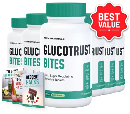 GlucoTrust Bites 6 Bottle